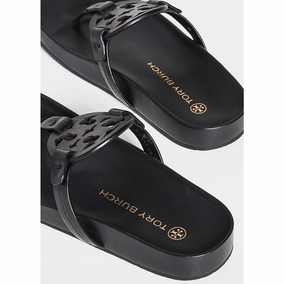 Tory Burch Women's Miller Cloud Sandals, Perfect Black, 12 Medium US Brand New - Picture 4 of 7